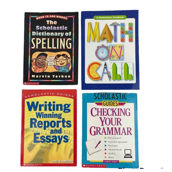 Scholastic Educational Guides Grammar Spelling Writing Reports and Math on Call - Picture 1 of 8
